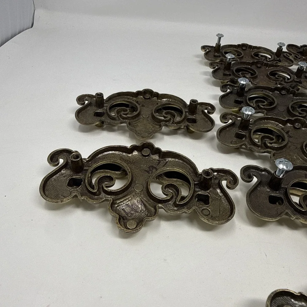 14 Chippendale Bat Wing Drop Handle Cabinet Drawer Pull Brass 3 Inch Center